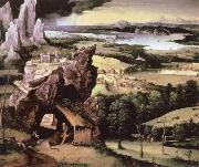 Joachim Patinir landscape with st.jerome Sweden oil painting artist